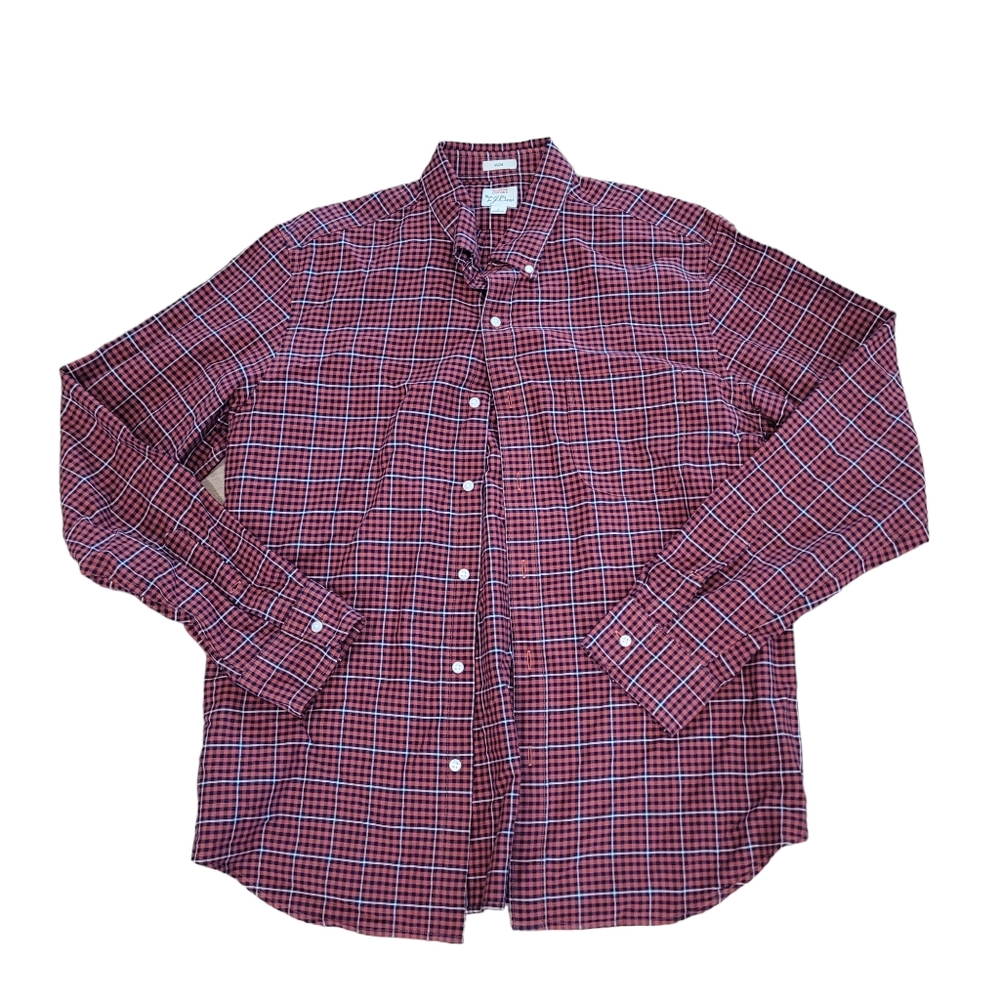 J. Crew Slim All Cotton Oxford Men's Shirt Size‎ Large